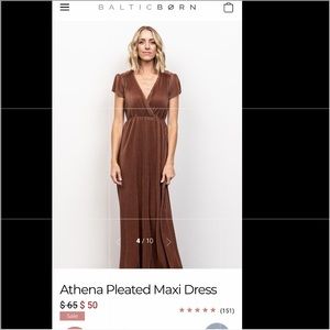 Baltic Born- Athena Pleated Maxi Dress- sz M